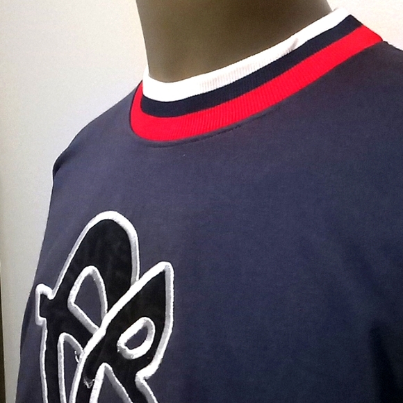 Comfortable & Rare 2pc Dark Blue Short sleeve short set by FUBU - Picture 11 of 16